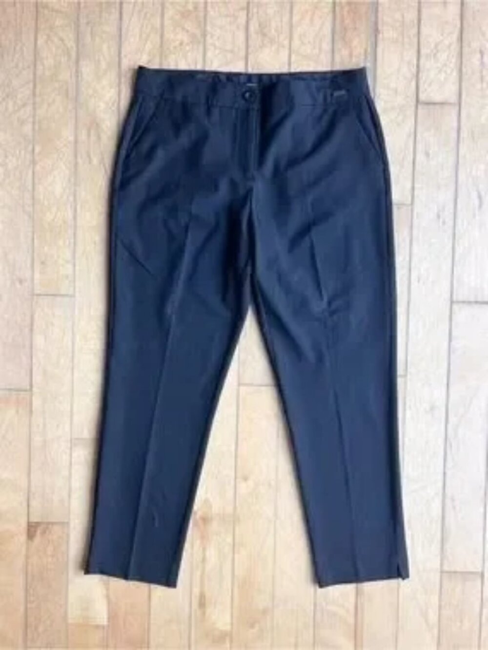 Badgley Mischka Tailored Black Career Office Ankle Pants Trousers Size 14